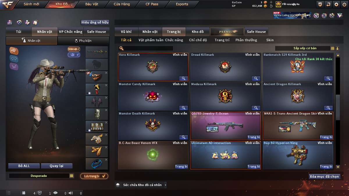 shop acc cf uy tin gia re